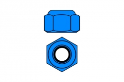 Hliníkové Nylon STOPmatky M4 - modré - 10 ks. TEAM CORALLY