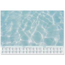 Sigel  HO306  psací podložka  Cool Pool  3letý kalendář  bílá, barevná  (š x v) 59.5 cm x 41 cm