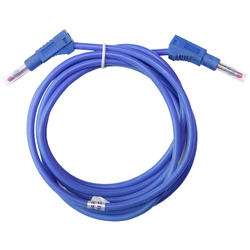 Mueller Electric BU-2323-10-79-6 měřicí kabel [banánková zástrčka 4 mm - banánková zástrčka 4 mm ] 2 m, modrá, 1 ks