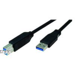 Bachmann USB kabel USB 3.2 Gen1 (USB 3.0 / USB 3.1 Gen1) USB-A zástrčka, USB-B zástrčka 3.00 m černá  917.1203