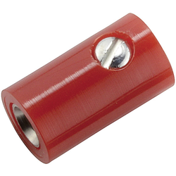 Kahlert Licht  mini laboratorní zásuvka zásuvka, rovná Ø pin: 2.6 mm červená 1 ks