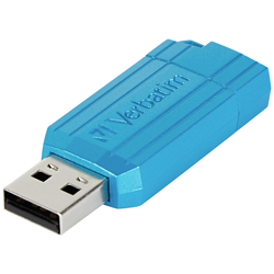 Verbatim USB DRIVE 2.0 PINSTRIPE USB flash disk 128 GB modrá 49461 USB 2.0