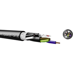 Kabeltronik 720050000-1 kombinovaný kabel  4 x 0.22 mm² + 3 G 1.50 mm² černá metrové zboží
