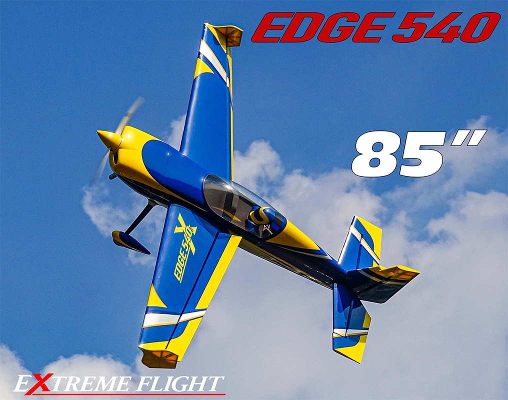 ExtremeFlight 85" Edge 540 - Modrá/Žlutá 2,15m
