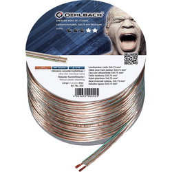 Oehlbach 202 reproduktorový kabel 2 x 0.75 mm² transparentní 20 m