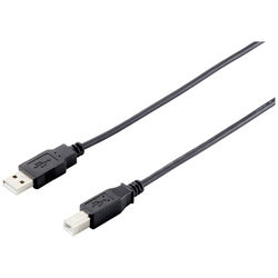 Equip USB kabel  USB-A zástrčka, USB-B zástrčka 1.00 m černá  128863