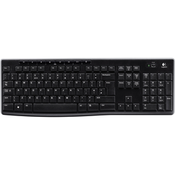 Logitech K270 Wireless Keyboard bezdrátový Klávesnice německá, QWERTZ, Windows® černá odolné proti stříkající vodě