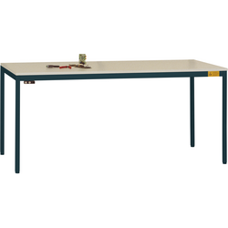 Manuflex LD1916.7016 ESD pracovní stůl UNIDESK s plastové desky, antracitová RAL 7016, Šxhxv = 1600 x 800 x 723-733 mm  antracitová