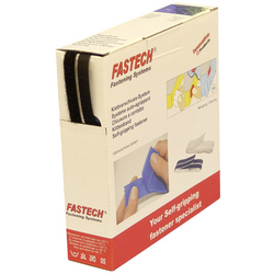 FASTECH® B10-SKL999910 pásek se suchým zipem zalepení hotmelt  háčková a flaušová část (d x š) 10 m x 10 mm černá 10 m