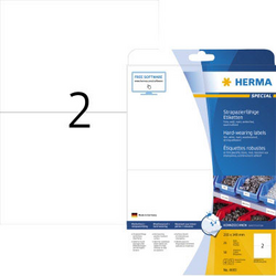 Herma 4693 etikety (A4) 210 x 148 mm poylesterová fólie bílá 50 ks extra silné Fóliové etikety