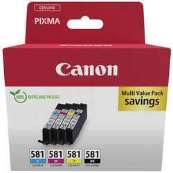Canon Ink CLI-581 BK/C/M/Y Multi Pack originál kombinované balení černá, azurová, purppurová, žlutá 2103C007