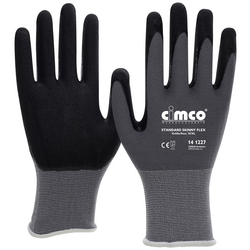Cimco Standard Skinny Flex schwarz/grau 141268 pletenina pracovní rukavice Velikost rukavic: 11, XXL EN 388 1 pár
