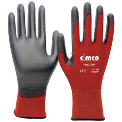 Cimco Skinny Touch grau/rot 141237 nylon pracovní rukavice  Velikost rukavic: 9, L EN 388  1 pár
