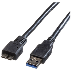 Roline USB kabel USB 3.2 Gen1 (USB 3.0 / USB 3.1 Gen1) USB-A zástrčka, USB Micro-B zástrčka 3.00 m černá stíněný 11.02.8877