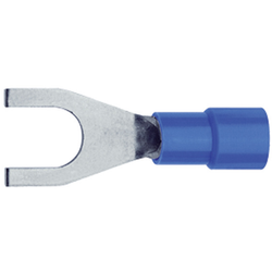 Klauke 630C5 vidlicové kabelové oko  1.50 mm² 2.50 mm² Ø otvoru=5.3 mm částečná izolace modrá 1 ks
