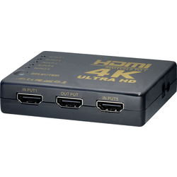 Maxtrack CS 1-5 L  HDMI přepínač s dálkovým ovládáním  černá