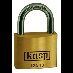 Kasp K12540 visací zámek 40 mm zámky s různými klíči   zlatožlutá  na klíč
