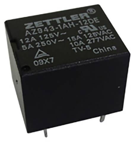 Zettler Electronics AZ943-1CH-12DE relé do DPS 12 V/DC 15 A 1 přepínací kontakt 1 ks