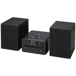 Denver MDA-270 stereo systém AUX, Bluetooth, CD, DAB+, FM, USB, vč. dálkového ovládání, včetně reproduktoru 2 x 5 W černá