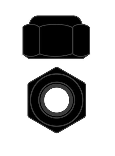 Ocelové Nylon STOPmatky M3 - černé - 10 ks. TEAM CORALLY
