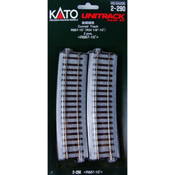 H0 Kato Unitrack 2-290 zahnutá kolej  2 ks