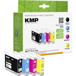KMP Inkoustová kazeta náhradní Brother LC1000BK, LC1000C, LC1000M, LC1000Y kompatibilní balení po 4 ks černá, azurová, purpurová, žlutá B75V 1035,4005