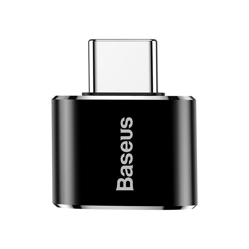 USB Female to Type-C Male Adapter Converter (Black) Baseus