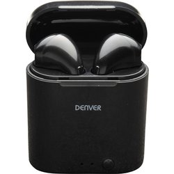 Denver TWE-36  špuntová sluchátka Bluetooth® stereo černá  Nabíjecí pouzdro