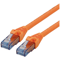 Roline 21.15.2770 RJ45 síťové kabely, propojovací kabely CAT 6A U/UTP 0.50 m oranžová, bílá  1 ks