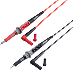 VOLTCRAFT MS-4PS bezpečnostní měřicí kabely [4mm bezpečnostní zástrčka - zkušební hroty] 1.00 m, černá, červená, 1 ks