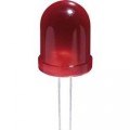 Kulatá LED dioda s vývody JL 10, L-813 ID, 20 mA, 10 mm, 2 V, 60 °, 100 mcd, červená Kingbright