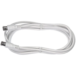 Axing SAT kabel [1x F rychlozástrčka - 1x F rychlozástrčka] 2.50 m 85 dB  bílá
