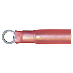 Vogt Verbindungstechnik 3619ah kulaté kabelové oko se smršťovací bužírkou Průřez (max.)=1 mm² Ø otvoru=6.5 mm částečná izolace červená 1 ks