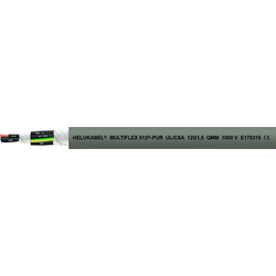 Helukabel 21624-1000 kabel pro energetické řetězy M-FLEX 512-PUR UL 4 G 10.00 mm² šedá 1000 m