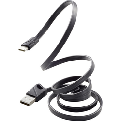 Renkforce USB kabel USB 2.0 USB-A zástrčka, USB-C ® zástrčka 1.00 m černá RF-3376014