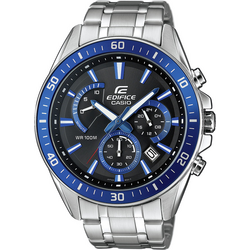 Casio chronografické náramkové hodinky EFR-552D-1A2VUEF (d x š x v) 53 x 47 x 12.3 mm stříbrnomodrá Materiál pouzdra=nerezová ocel materiál řemínku=nerezová ocel