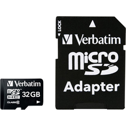 Verbatim MICRO SDHC 32GB CL 10 ADAP paměťová karta microSDHC 32 GB Class 10 vč. SD adaptéru