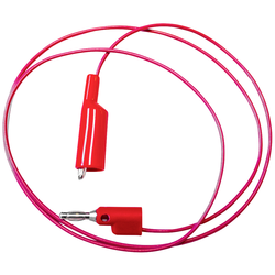Mueller Electric BU-2030-A-48-2 měřicí kabel [banánková zástrčka 4 mm - krokosvorky] 1.2 m, červená, 1 ks
