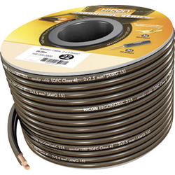 Hicon HIE-225-1000 reproduktorový kabel Ergonomic 2 x 2.50 mm² černá 10 m