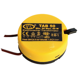 EVN TAB 50 transformátor pro halogenové osvětlení 12 V 20 - 50 W stmívací s fázovým stmívačem pro zapnutí