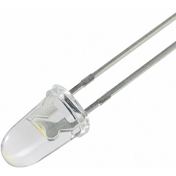 Yoldal YI-WS5N40N-(4) LED s vývody  zlatobílá kulatý 5 mm 7650 mcd 40 ° 20 mA 3.2 V