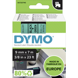 páska do štítkovače  DYMO D1 40919  Barva pásky: zelená Barva písma:černá 9 mm 7 m