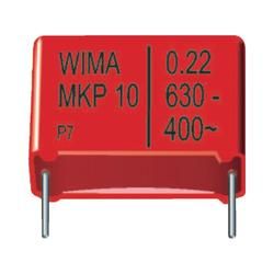 Fóliový kondenzátor MKP Wima MKP10, 37,5 mm, 3,3 µF, 630 V, 10 %, 41,5 x 24 x 45,5 mm