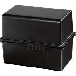HAN  978-13 kartotéční box černá  DIN A8 na šířku ocelový závěs , víko lze použít jako další nosítka