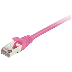 Equip 605588 RJ45 síťové kabely, propojovací kabely CAT 6 S/FTP 15.00 m růžová pozlacené kontakty 1 ks