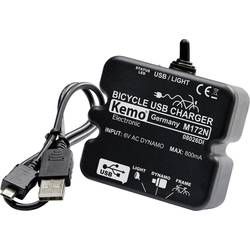 Regulátor nabíjení Kemo M-172N - USB k dynamu jízdního kola, USB, černá