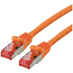 Roline 21.15.2672 RJ45 síťové kabely, propojovací kabely CAT 6 S/FTP 2.00 m oranžová, černá  1 ks