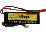 Black Magic LiPol 7.4V 950mAh 35C JST