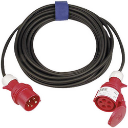 SIROX 362.010 napájecí prodlužovací kabel  16 A černá 10.00 m s fázovým měničem