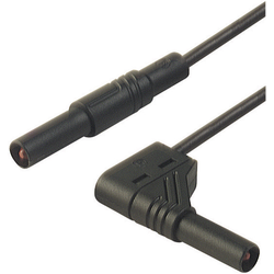 SKS Hirschmann MLS SIL WG 100/1  bezpečnostní měřicí kabely [lamelová zástrčka 4 mm - lamelová zástrčka 4 mm] 1.00 m, černá, 1 ks